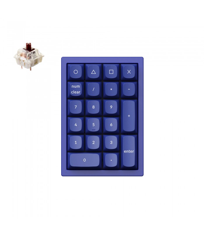 Keychron Q0 Blue QMK Brown Switch Number Pad 