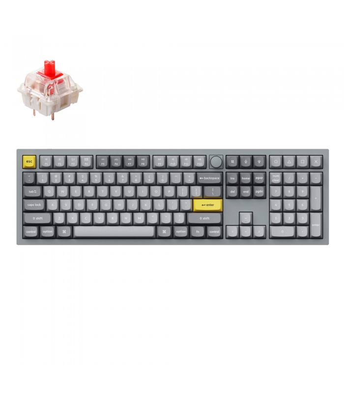 Keychron Q6 Grey QMK Red Switch (US) w/Knob