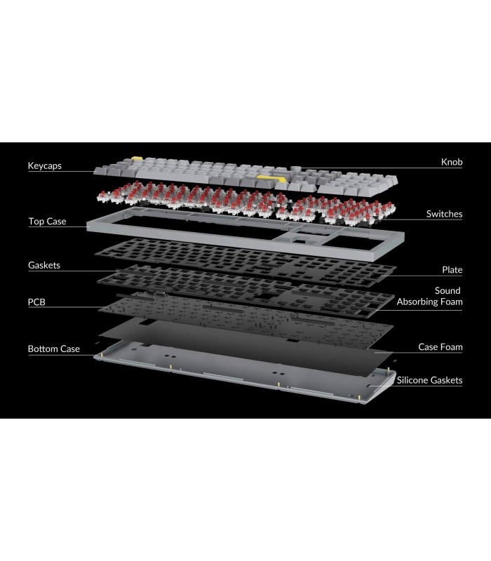 Keychron Q6 QMK Barebone ISO Navy Blue w/Knob