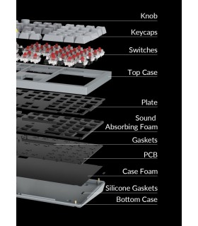 Keychron Q6 QMK Barebone ISO Navy Blue w/Knob