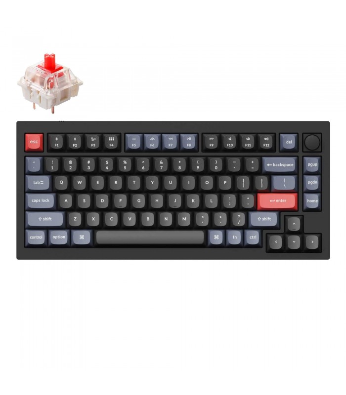Keychron Q1 Black QMK Red Switch (US) w/Knob
