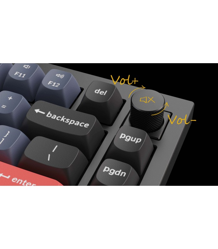 Keychron Q1 Black QMK Red Switch (US) w/Knob