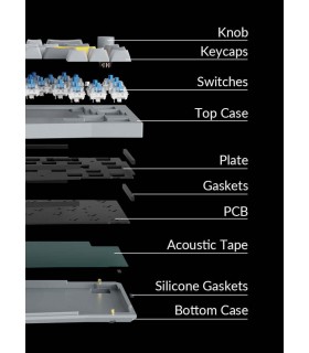 Keychron Q8 QMK Barebone ISO Carbon Black