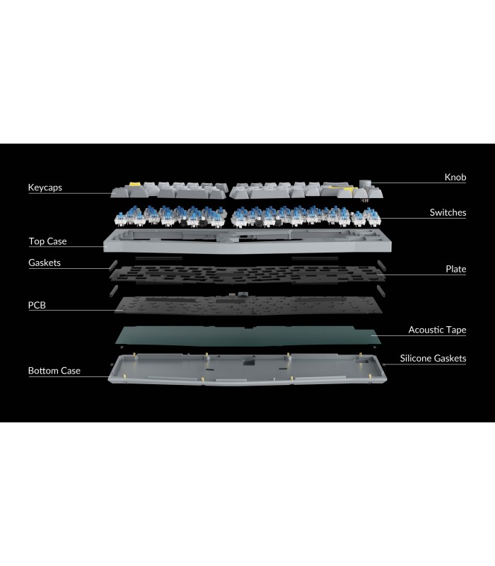 Keychron Q8 Black QMK Brown Switch (US) w/Knob