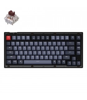 Keychron V1 Frosted Black QMK Brown Switch (US)
