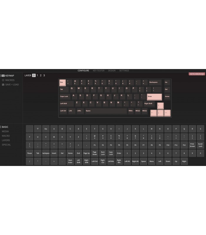 Keychron Q2 Black QMK Brown Switch (US) w/Knob