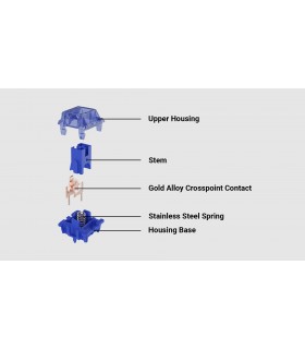 Gateron Box CJ Switch Set 110pcs/Set Dark Blue