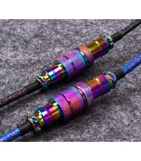 Keychron Premium Coiled Cable - Rainbow Blue