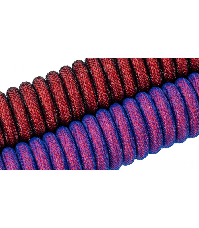 Keychron Premium Coiled Angled Cable - Purple