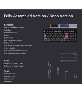 Keychron Q5 Black QMK Brown Switch (US) w/Knob