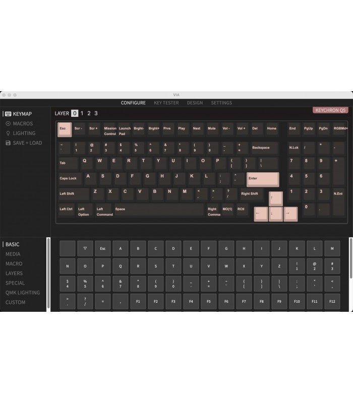 Keychron Q5 Black QMK Brown Switch (US) w/Knob