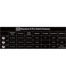 Keychron V1 Carbon Black QMK Blue Switch (US)