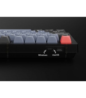 Keychron V1 Carbon Black QMK Blue Switch (US)