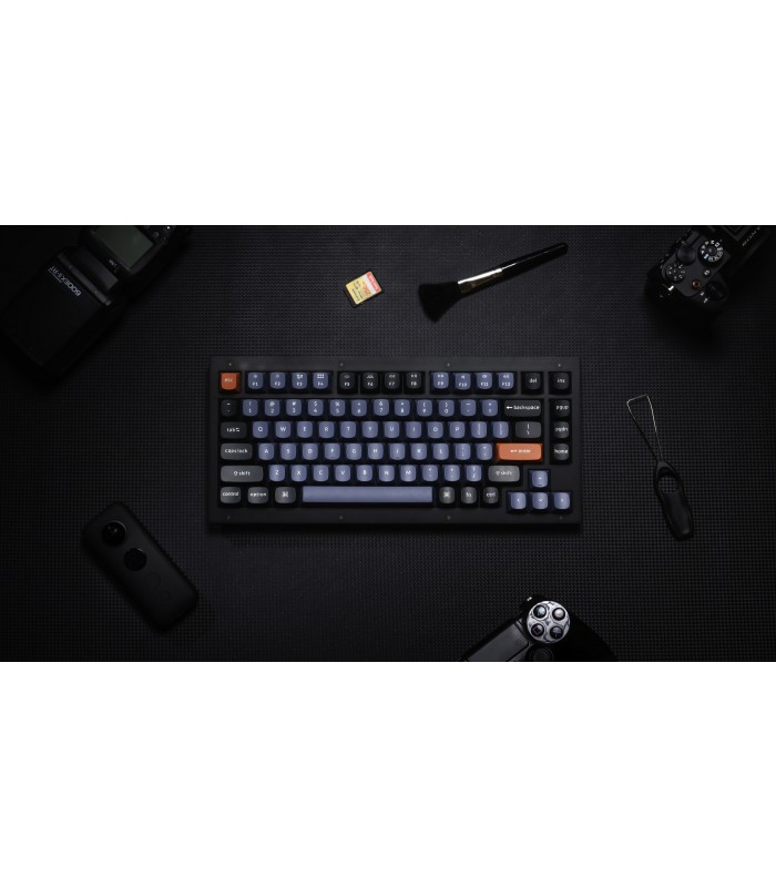 Keychron V1 Frosted Black QMK Blue Switch (US)