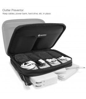 tomtoc Easy A01 Accessories Organizer Case, Black