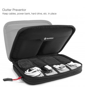 tomtoc Easy A01 Accessories Organizer Case, Black