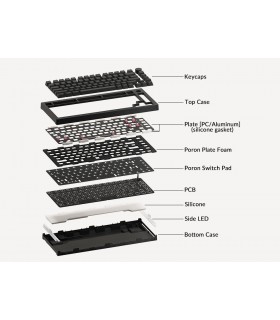 Akko 5075S Shine-Through Black