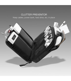 tomtoc Easy A01 Accessories Organizer Case, Black