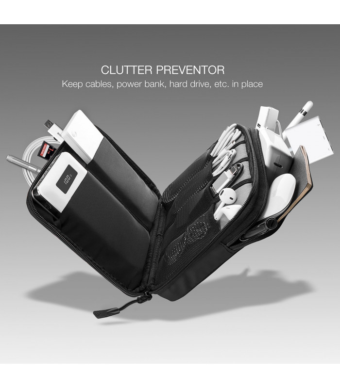 tomtoc Easy A01 Accessories Organizer Case, Black