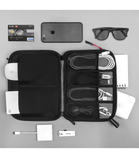 tomtoc Easy A01 Accessories Organizer Case, Black