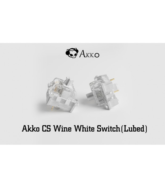 Akko CS Wine White (Lubed) (45 pcs)