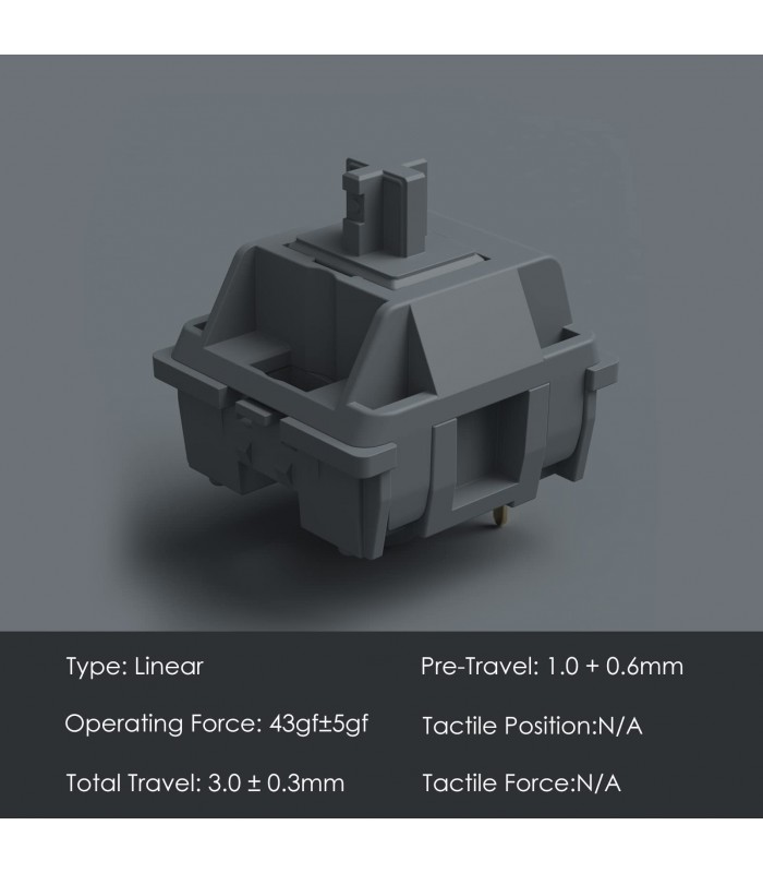 Akko POM Silver Switch (45pcs)