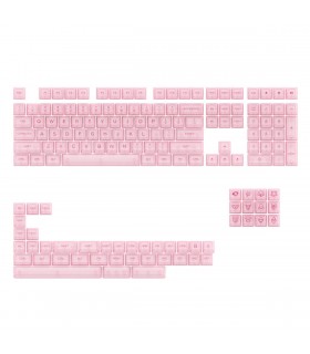 Akko ASA Clear Printed Keycap Pink Fullset
