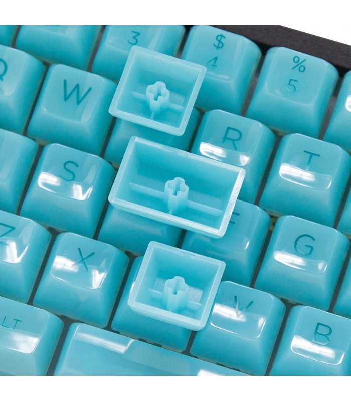 Akko ASA Clear Printed Keycap Mint Fullset