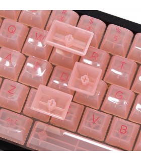 Akko ASA Clear Printed Keycap Pink Fullset