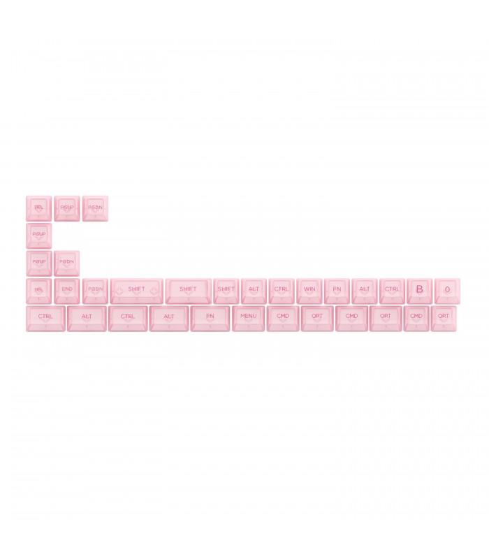 Akko ASA Clear Printed Keycap Pink Fullset