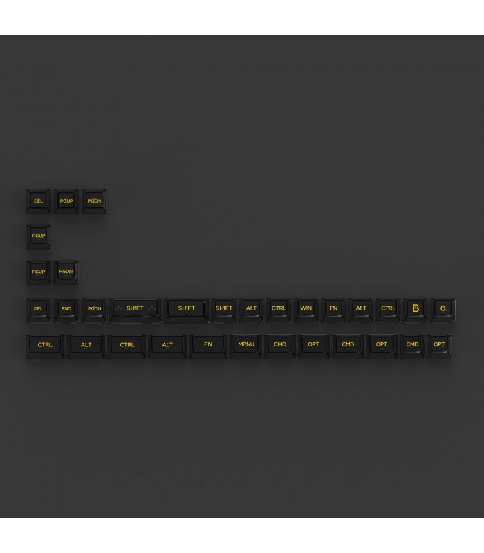 Akko ASA Clear Printed Keycap Black V2 Fullset