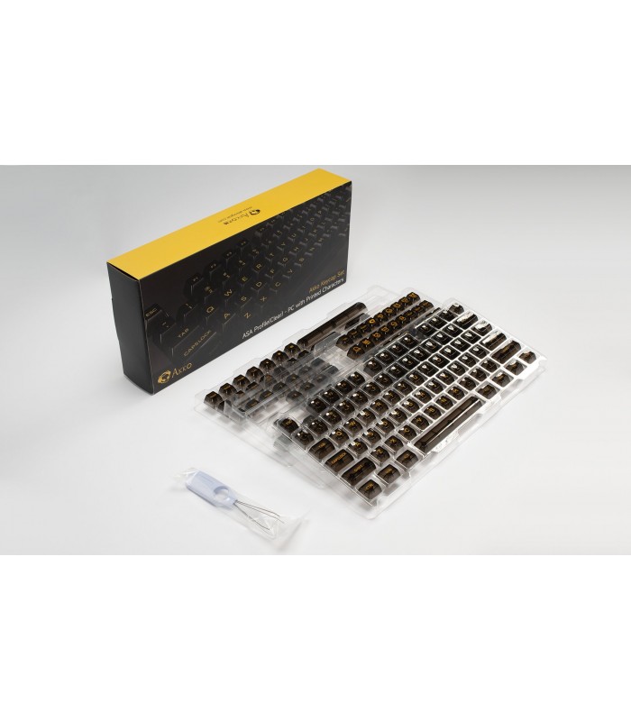 Akko ASA Clear Printed Keycap Black V2 Fullset