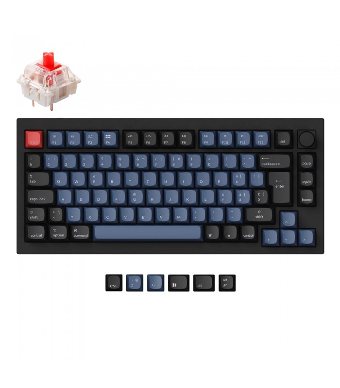 Keychron Q1 Black QMK Red Switch (CH) w/Knob