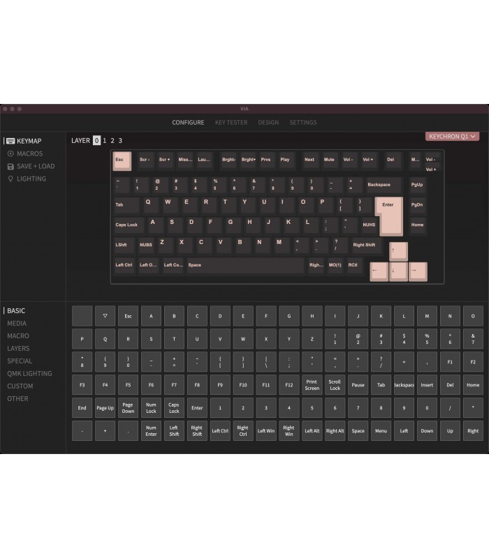 Keychron Q1 Black QMK Red Switch (CH) w/Knob