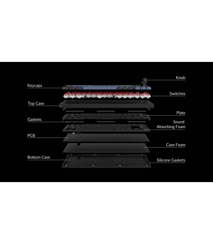 Keychron Q1 Black QMK Brown Switch (CH) w/Knob