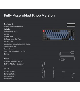 Keychron Q2 Black QMK Brown Switch (CH) w/Knob