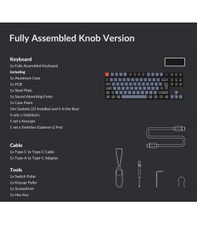 Keychron Q3 Black QMK Red Switch (CH) w/Knob