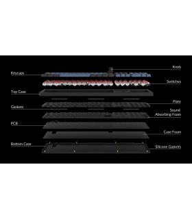 Keychron Q6 Black QMK Brown Switch (CH) w/Knob
