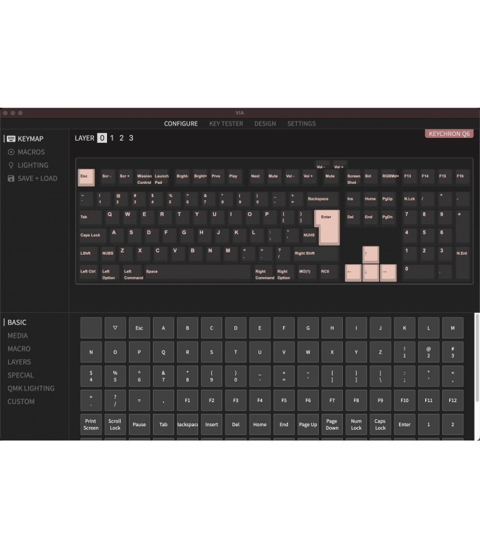 Keychron Q6 Black QMK Brown Switch (CH) w/Knob