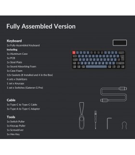 Keychron Q4 Black QMK Red Switch (CH)