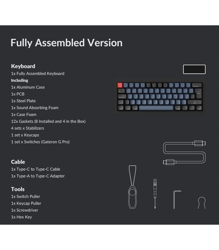 Keychron Q4 Black QMK Brown Switch (CH)