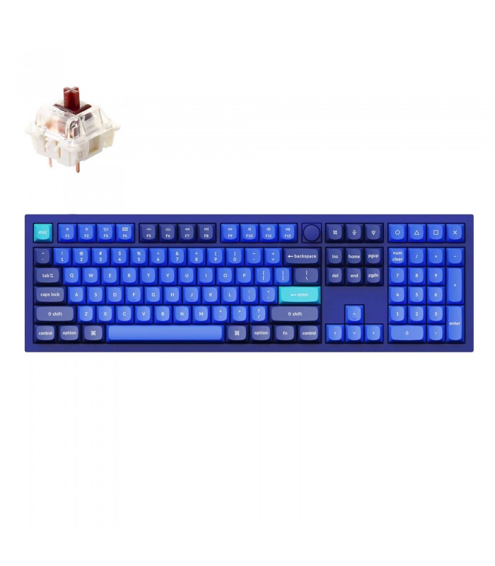 Keychron Q6 Navy Blue QMK Brown Switch (US) w/Knob