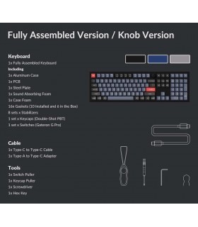 Keychron Q6 Navy Blue QMK Brown Switch (US) w/Knob