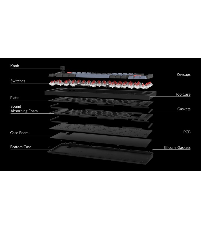 Keychron Q65 Black QMK Brown Switch (US) w/Knob