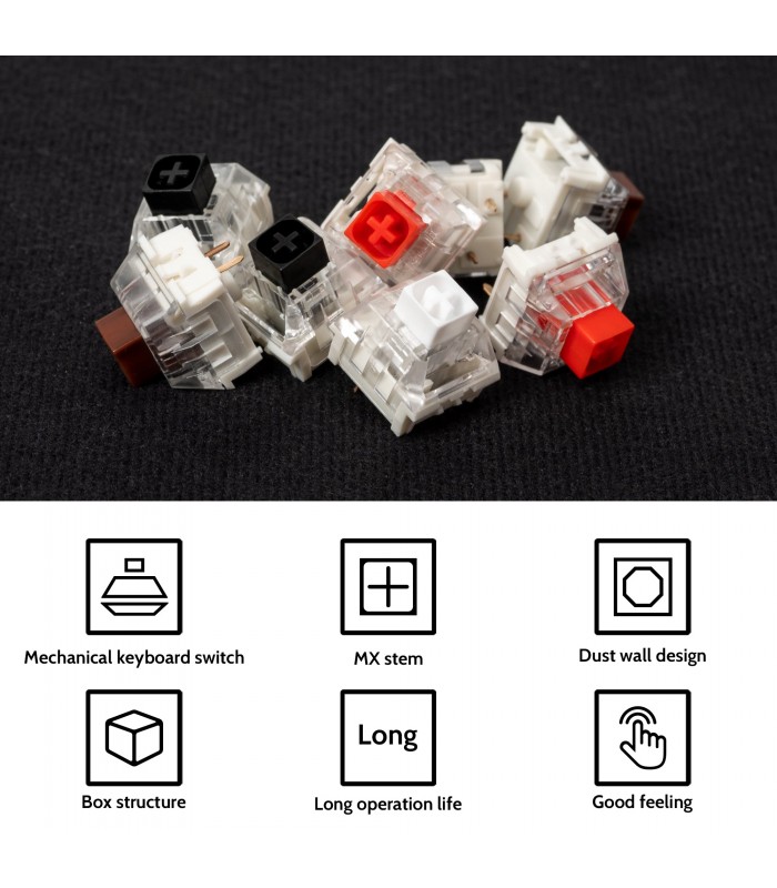 Kailh Box Switch 110pcs/Set Brown