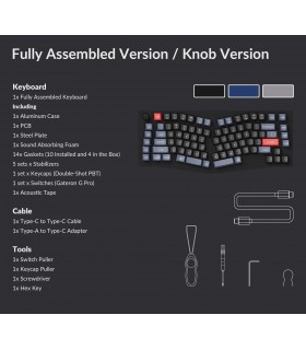 Keychron Q10 Black QMK Brown Switch (US) w/Knob