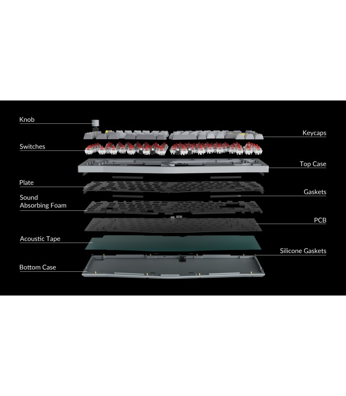 Keychron Q10 Black QMK Brown Switch (US) w/Knob