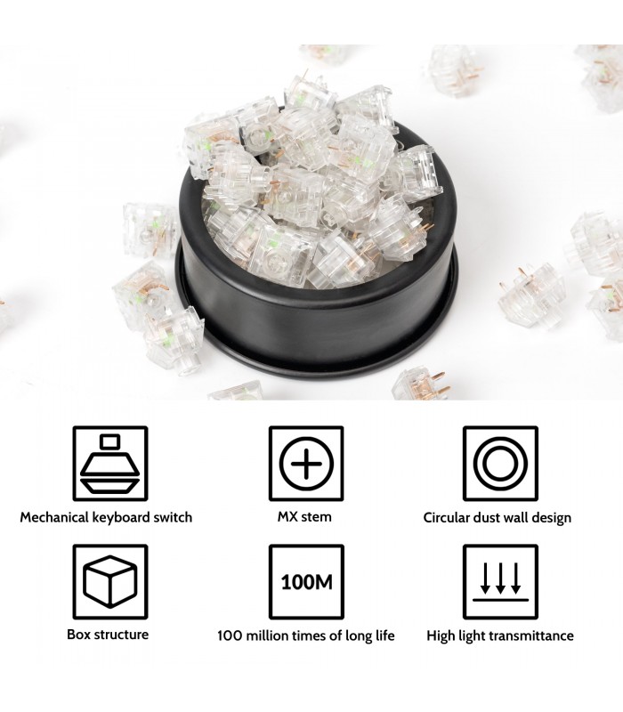 Kailh Jellyfish Box Switch Y (Linear) 110pcs/Set