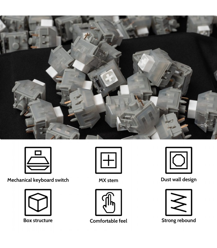 Kailh White Owl Box Switch 110pcs/Set