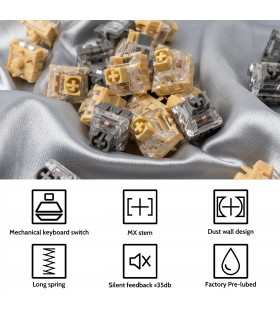 Kailh Midnight Pro Silent Tactile Switch110pcs/Set